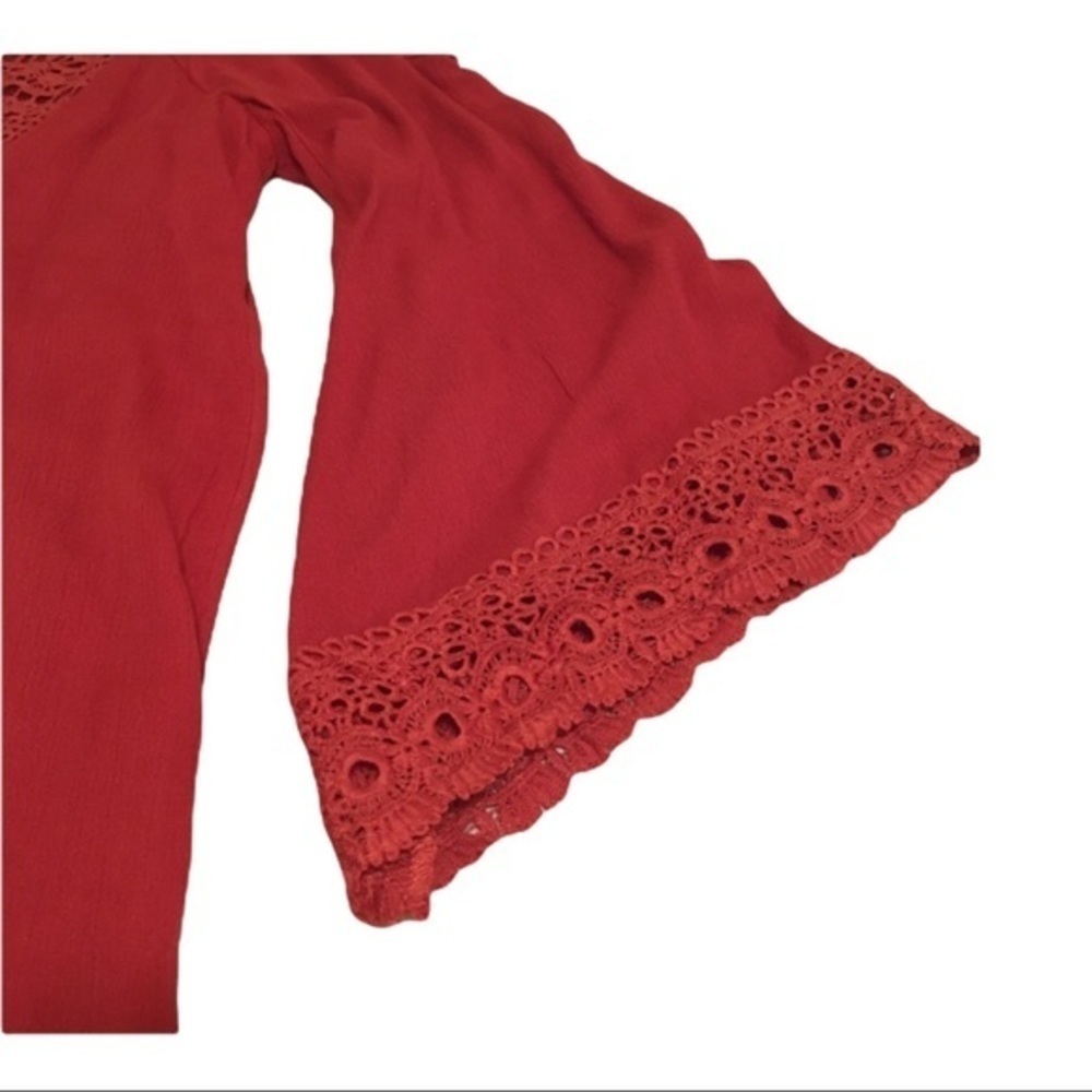 NY&C Red Orange Boho Style Dress - Picture 4 of 9